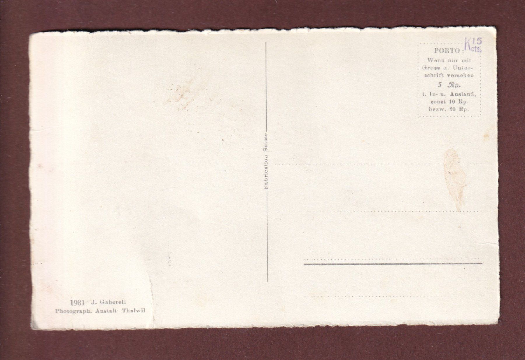 Cartoline postali: SPITZMEILEN - Weissmeilen // Falte // – Usato da Pully venduto da nicecards-shop 1
