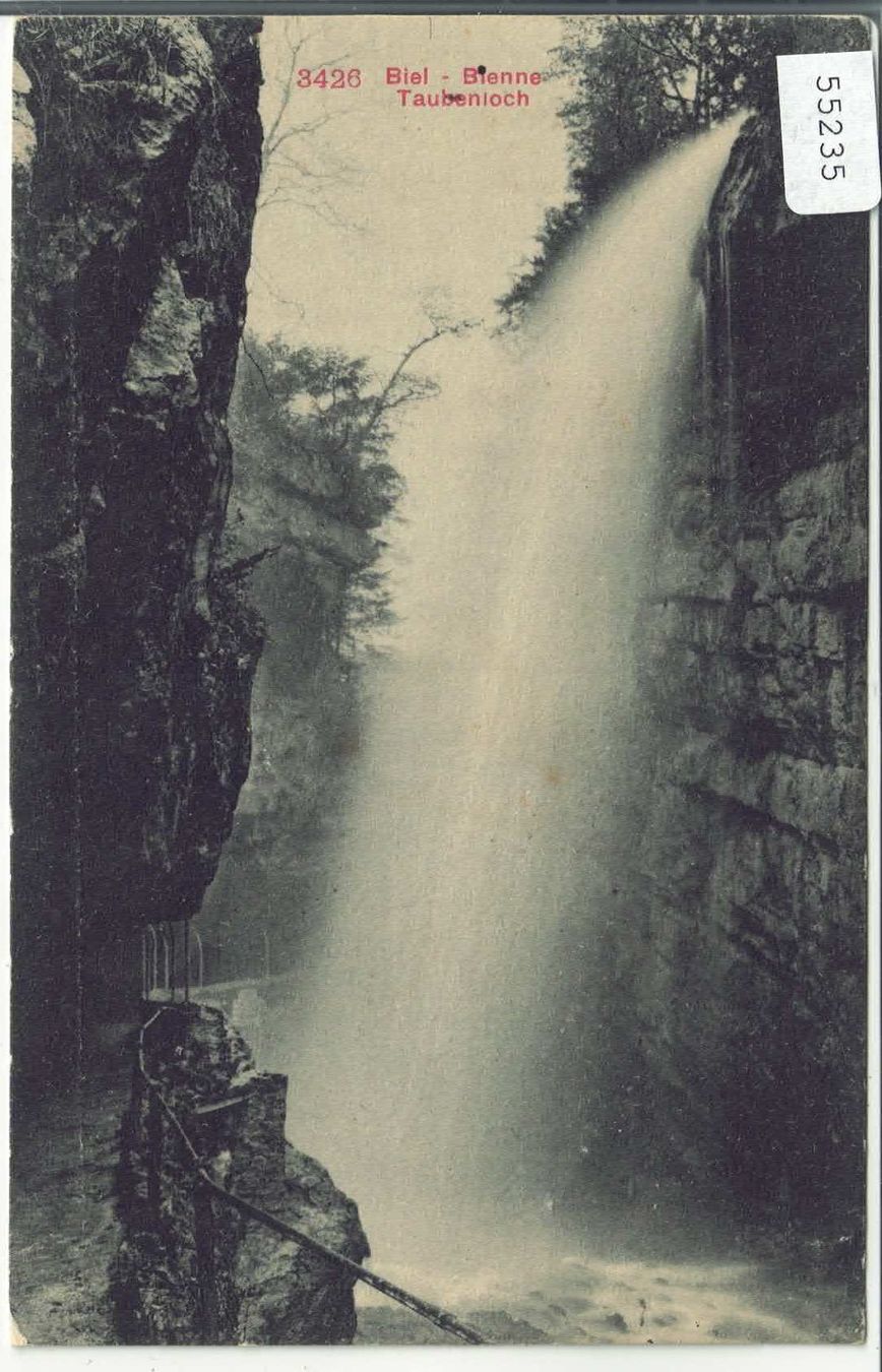 Cartes postales: Biel/Bienne - Taubenloch – D'occasion à Ettingen par Kartenplanet