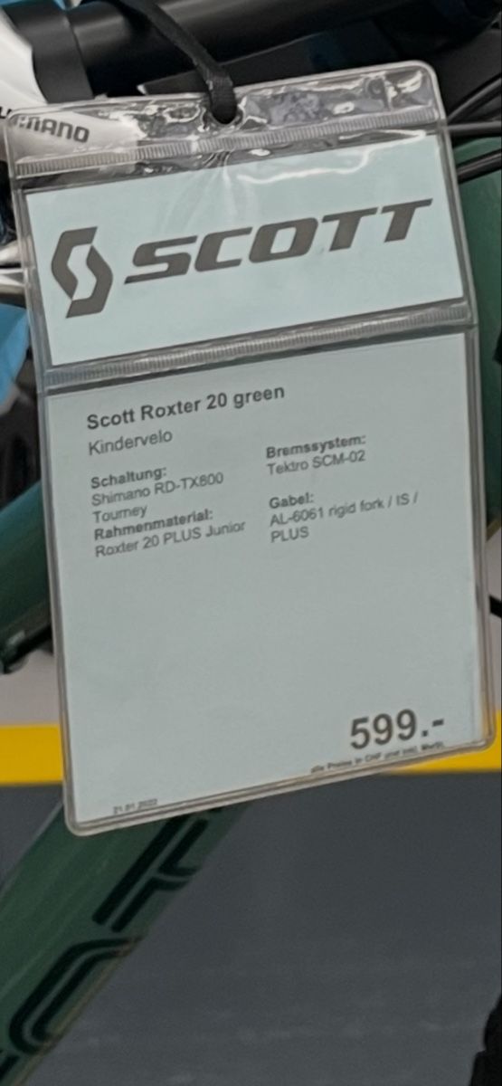 Scott Velos: Scott Roxter 20 Kindervelo - gut erhalten  – Gebraucht aus Aesch ZH von IKRZH 9