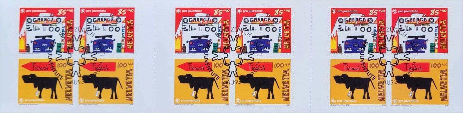Tutti i francobolli: Carnet De Timbre /  Markenheftchen  Pro Juventute 2006 – Usato da Biel/Bienne venduto da Destockweb