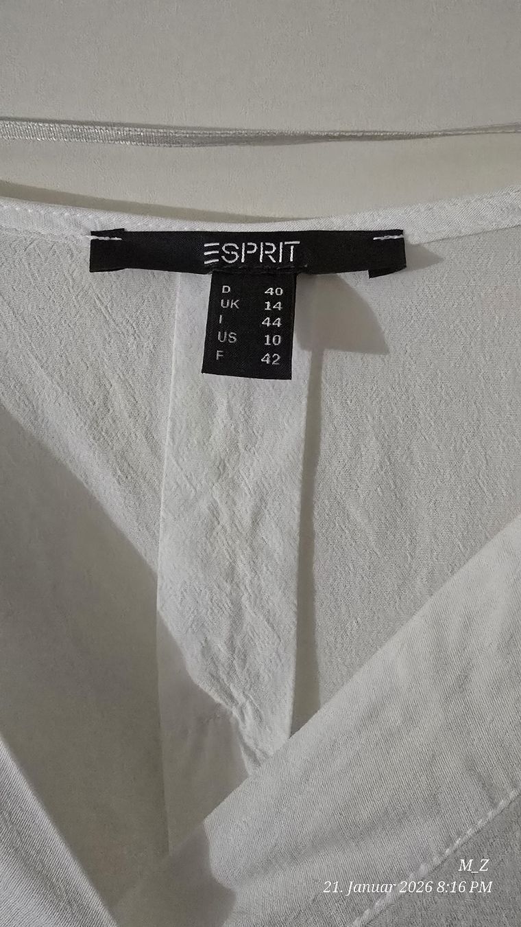 Esprit Camicette: Bluse weiss Esprit Gr. 40 – Usato da Sursee venduto da M_Z 2