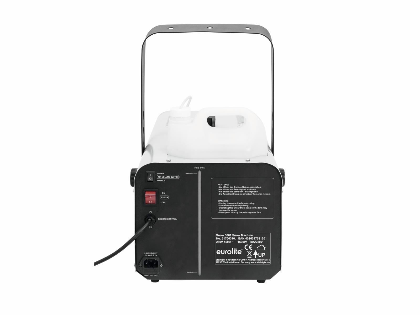 Illuminazione & Effetti luce: Eurolite Snow 5001 Schneemaschine – Nuovo e nell'imballaggio originale da Däniken SO venduto da Profog1 2