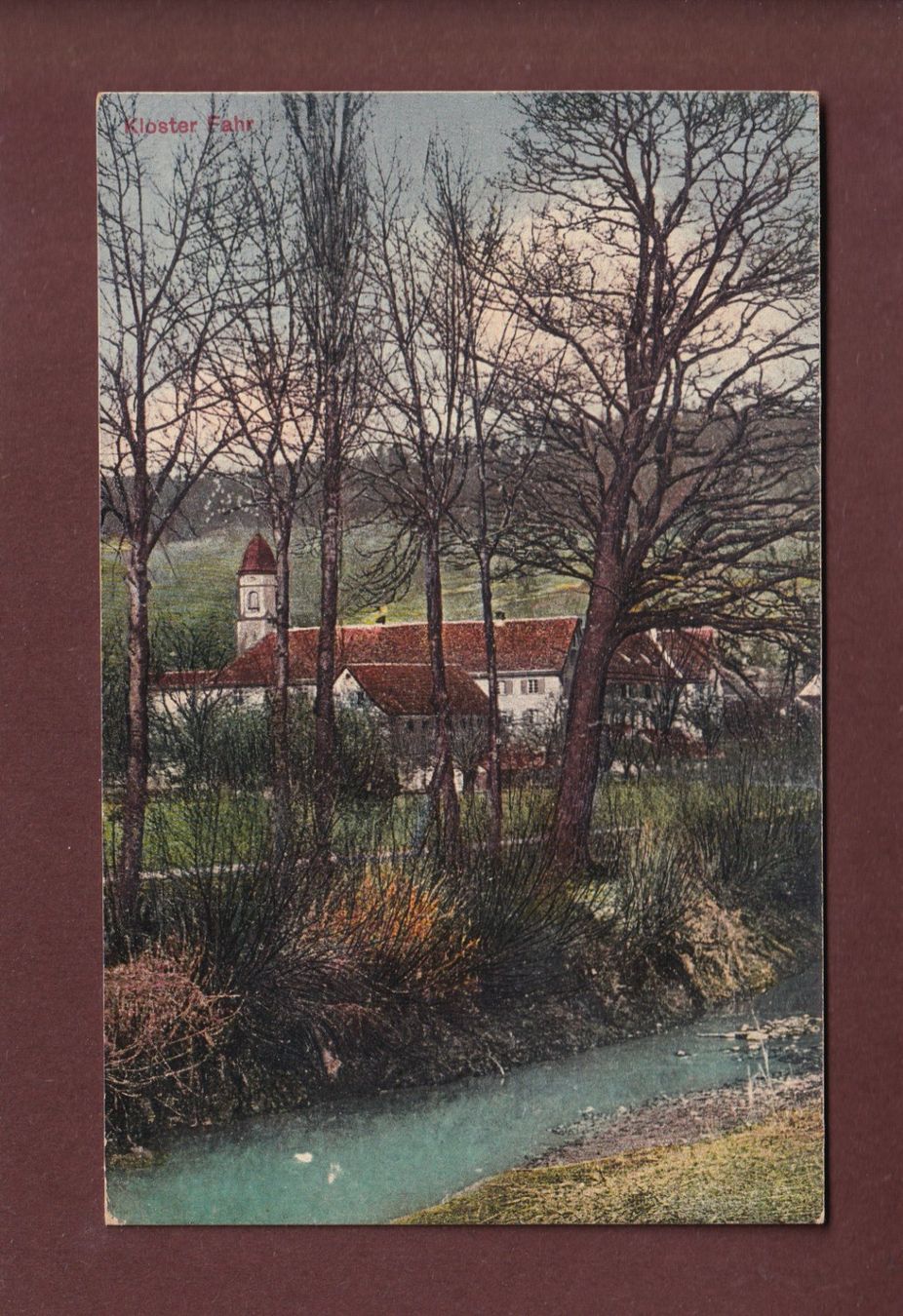 Cartoline postali: KLOSTER FAHR - 1918 //Eckbug // – Usato da Pully venduto da nicecards-shop
