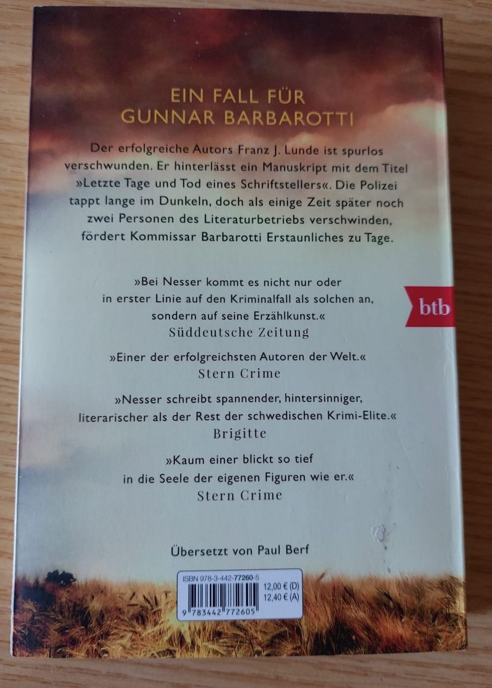 Libri: Hakan Nesser. Schach unter dem Vulkan. Roman – Usato da Urtenen-Schönbühl venduto da Kahru 1