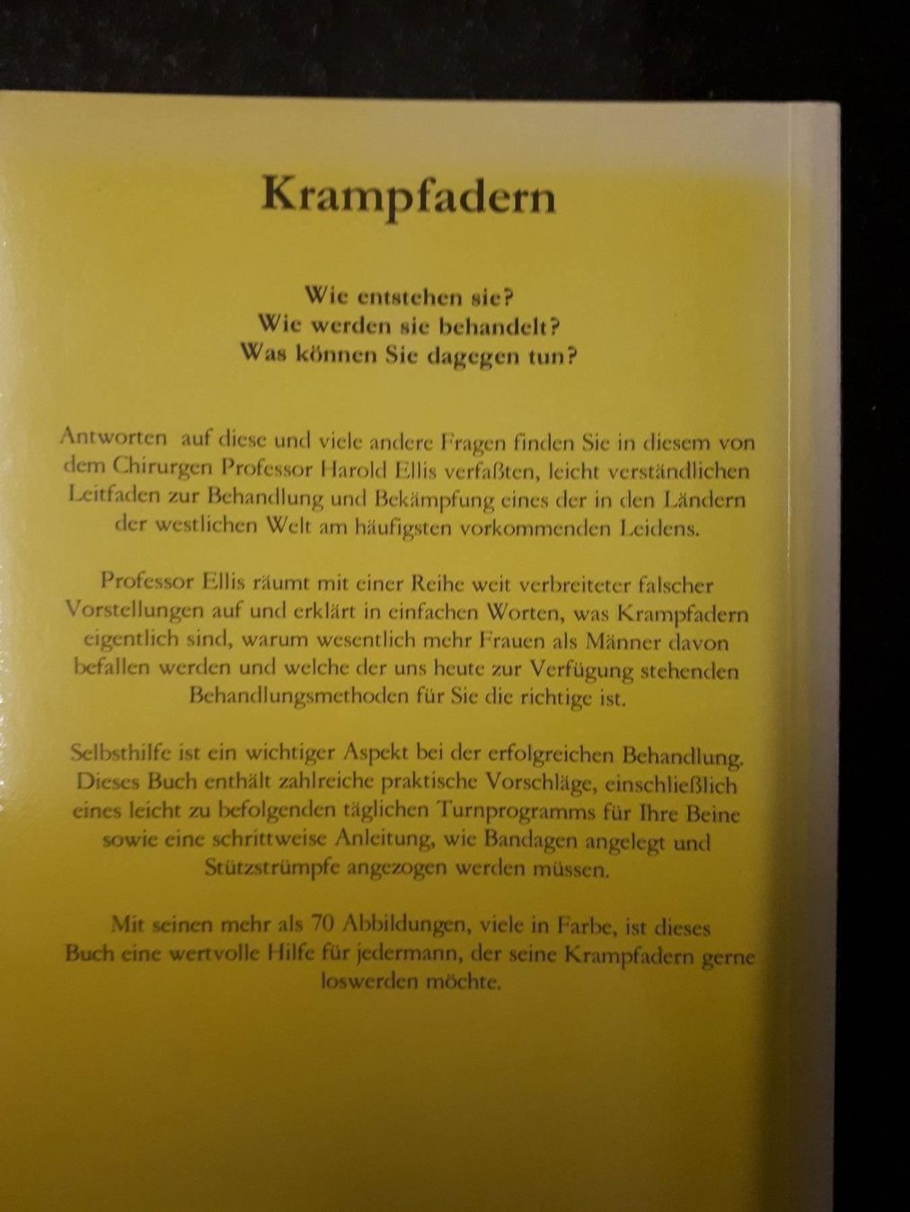 Bücher: Harold Ellis Krampfadern – Gebraucht aus Basel von Alacant 1