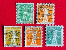 TELLKNABE LOT SCHÖNE STEMPEL USTER BERN MONTREUX AB 1908