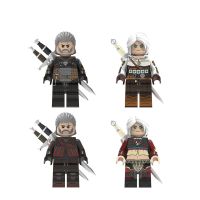 Neu 4stk The Witcher figure - Geralt, Ciri Minifigures!
