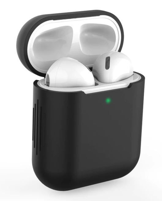Schutzhülle Für AirPods 1/2 – Mini-Handtaschen-Design In Orange | Weiches Silikon Mit Karabinerhaken Für Unterwegs