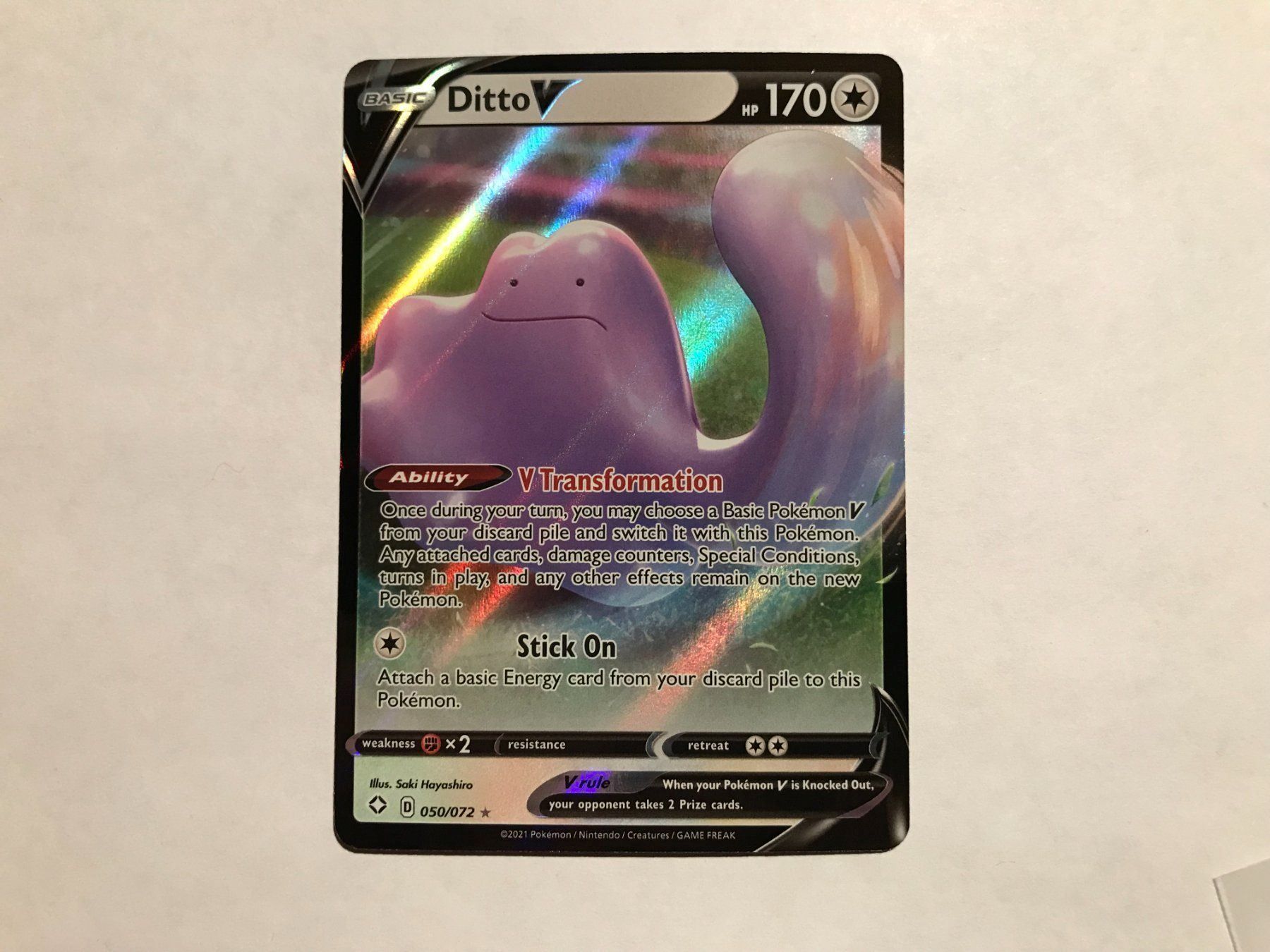 Pokémon Carte collezionabili: Ditto V EN – Nuovo (secondo la descrizione) da Hagendorn venduto da Pokecollectorch 1