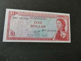 East Caribbean, 1 Dollar   ungefaltet