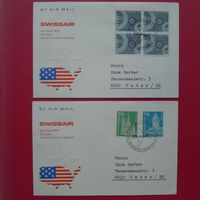 FLUGPOST: 11 saubere Swissair-Briefe - Spezial-Angebot