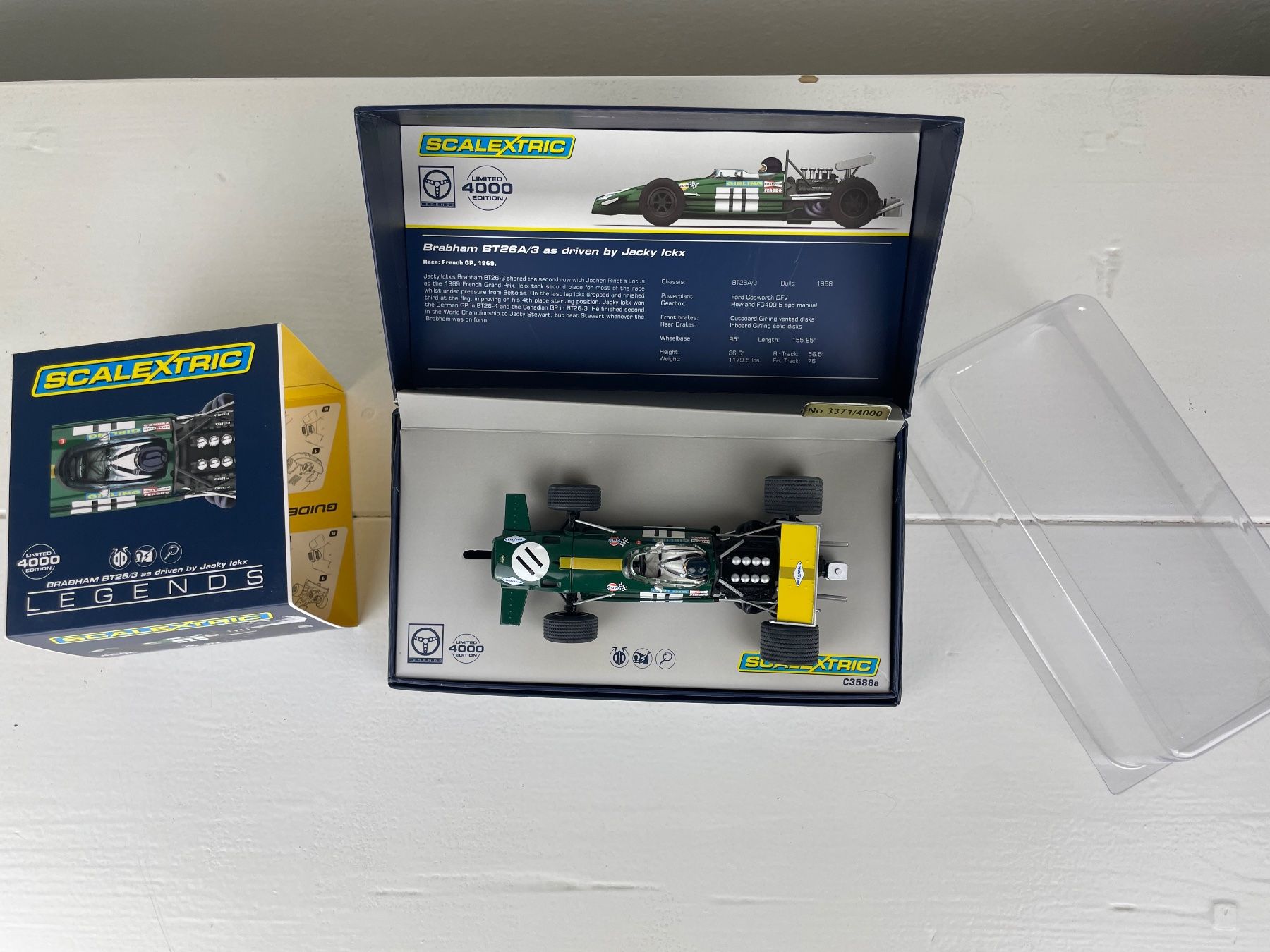 Piste: Scalextric C3588A Brabham BT-26/3 Jacky Ickx #11 – Nuovo (secondo la descrizione) da Genthod venduto da lightyear63 3