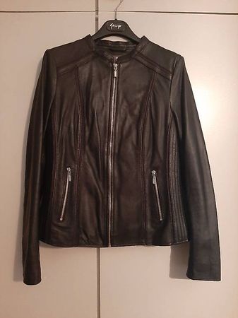 Giaca,Jaka,in vera pelle, genuine leather,new S/M.n.38(CH)