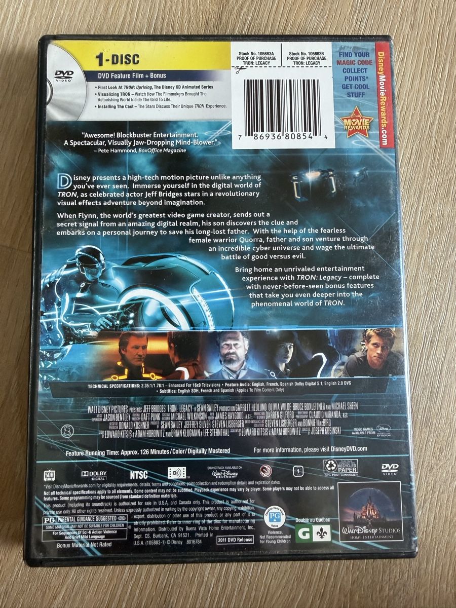 Tutti i DVDs: Tron Legacy (DVD – Usato da Nürensdorf venduto da agwils7 1