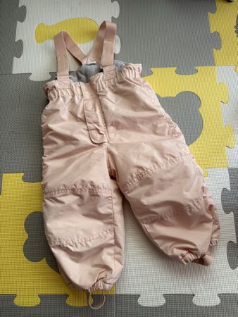 H&M Baby Snow Pants Size 86, 12-18 Months, Light Pink