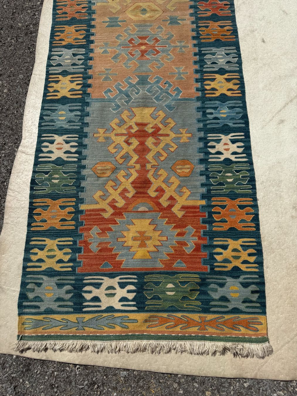 Kelim Tappeti: Kelim 186x72cm handgemacht sauber – Usato da Vacallo venduto da cri_229f 3