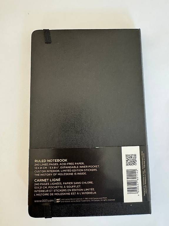 Blocchi: Moleskin Notizbuch "James Bond Cover" – Usato da Gwatt (Thun) venduto da Drphil 2