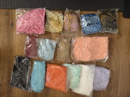 Deko-Füllmaterial Papierwolle, verschiedene Farben 