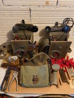 2 X FELDTELEFONE 50 MIT WERKZEUGTASCHE  CH ARMEE