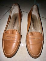 Elegante Charles Jourdan Loafers Cognac Leder Grösse 37.5