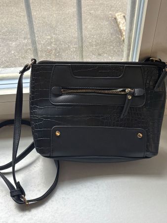 Schwarze Primark Tasche Krokoprint Damen - Top Zustand So...