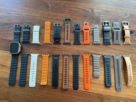 Apple Watch Ultra 49mm plus 12 Armbändern