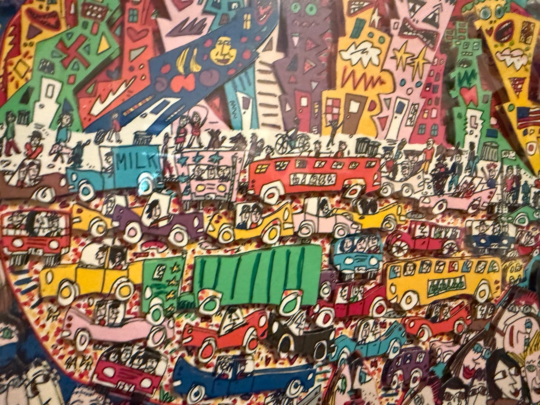 James Rizzi 3D Grafik Welcome to the Big Apple sig+nr,1990