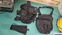 2 Taktische Taschen Armee Polizei 9/11 Blackhawk Schiessen