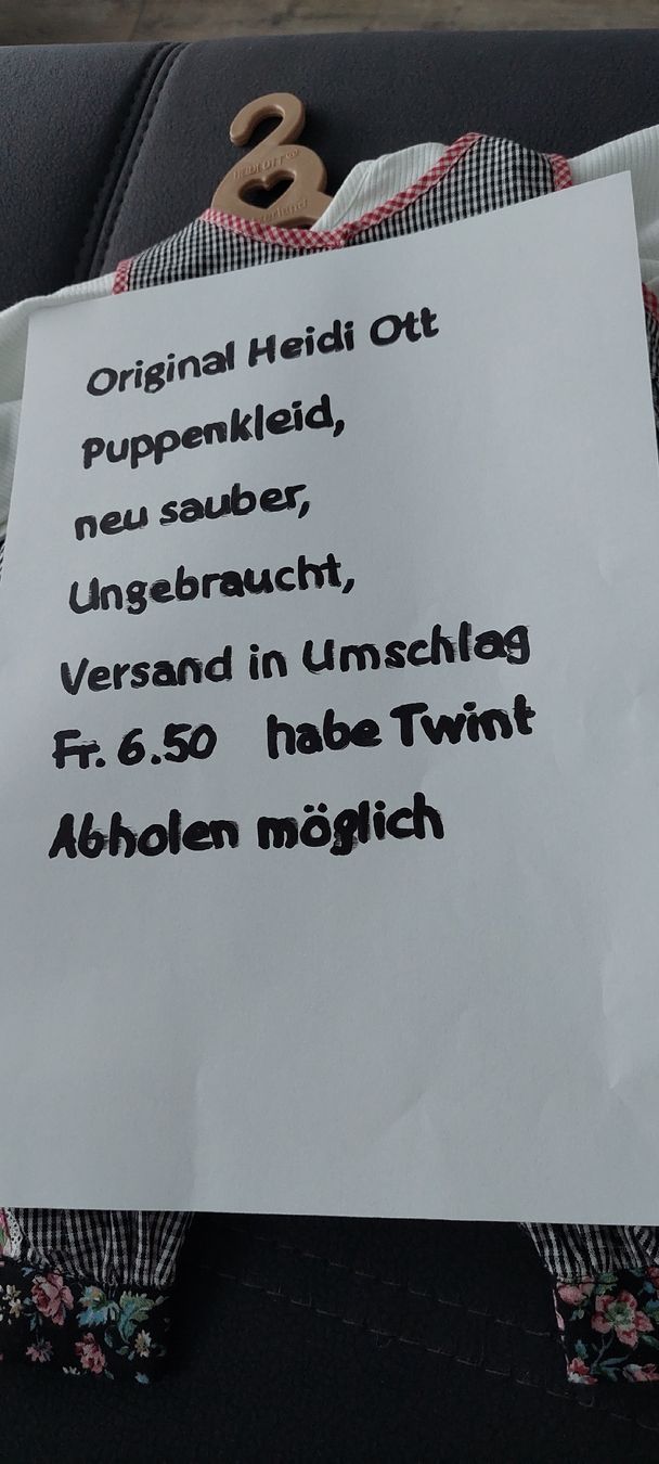 Heidi ott Puppen: Heidi Ott Puppenkleider  – Neu (gemäss Beschreibung) aus Muri AG von nindo1 7