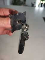 4 x antiker Möbelknopf schwarz