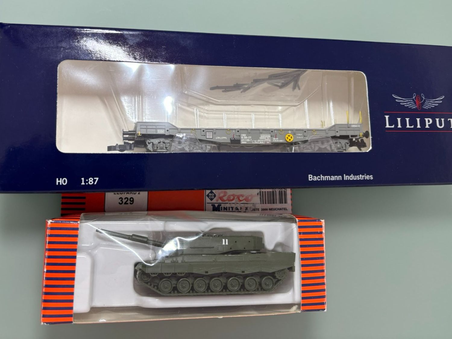 Roco Modellini di ferrovie: SBB CFF Panzertransportwg mit Leopard II Schweizer Armee – Usato da Sion venduto da lol_98vj 2