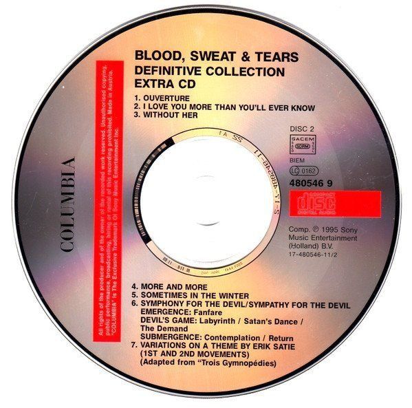CD: set 2CD's - Blood, Sweat & Tears - inc. "Spinning Wheel" – Usato da Unterbäch venduto da fiqsa 4