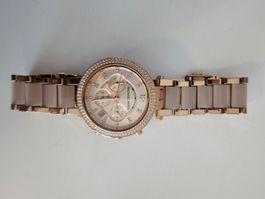 Michael Kors Parker Uhr rosegold, Strasssteine,no Batterie