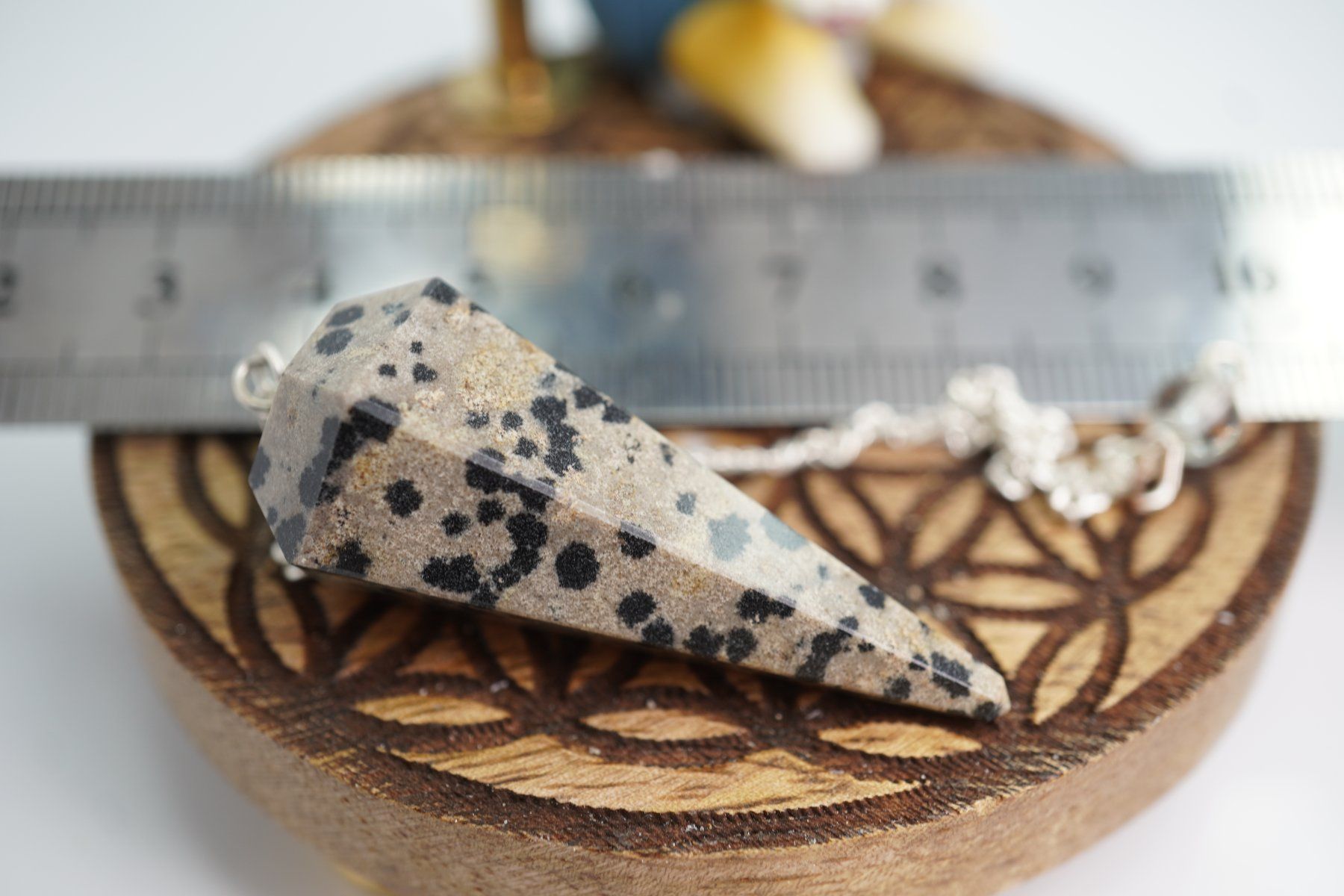 Minerali & Pietre curative: Dalmatiner  Jaspis     Pendel   ab 1.- Auktion – Nuovo e nell'imballaggio originale da Eschenbach SG venduto da topstone 7