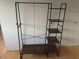 Kleiderständer mit Regal Holz Optik gebraucht
