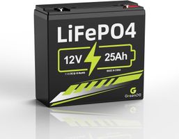 12V 25Ah LiFePO4 Batterie 320Wh BMS Solar Camper Notfall usw
