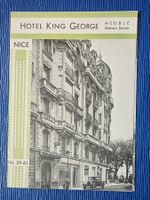 Altes Werbeprospekt Hotel King George Nice/Nizza