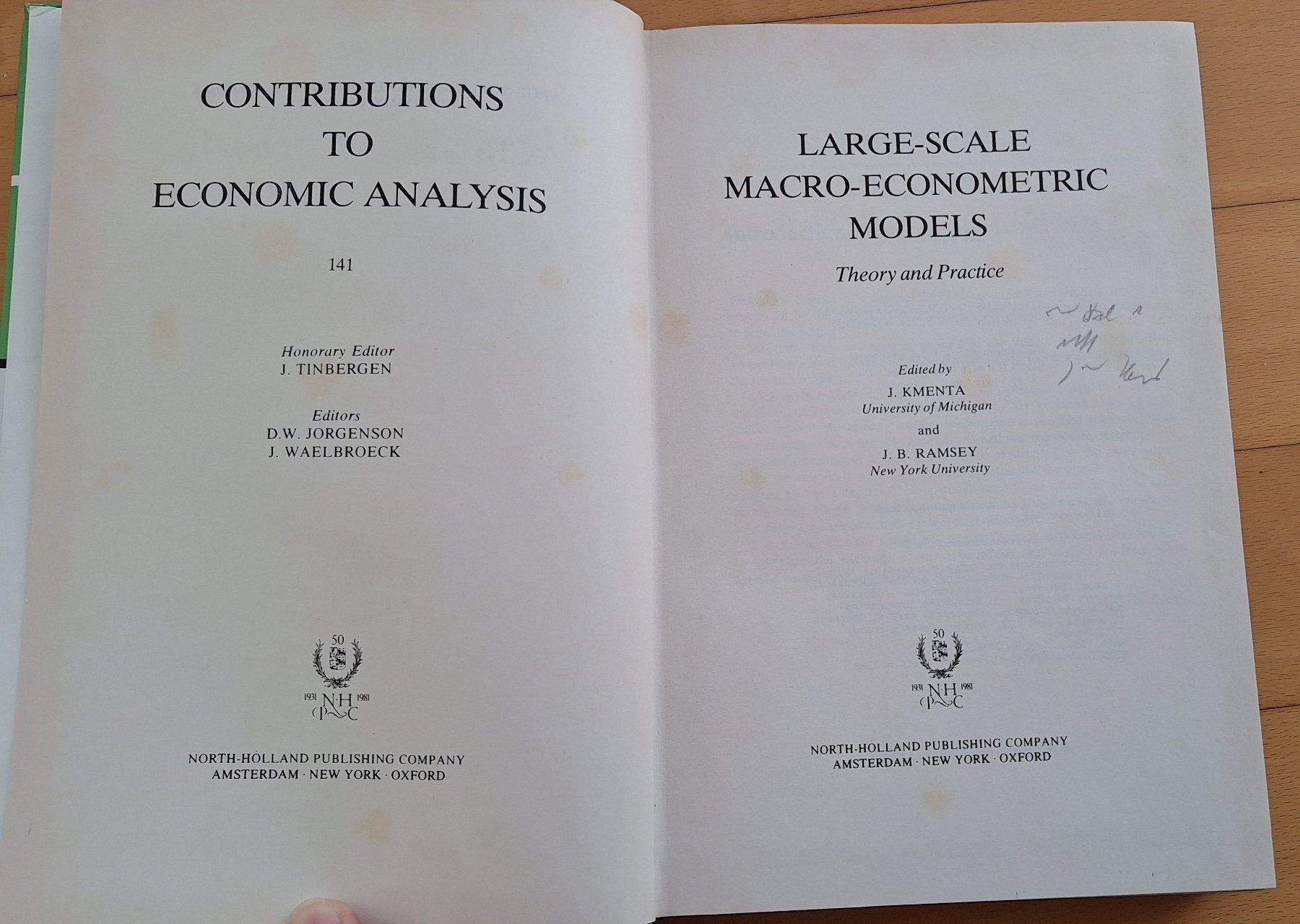 Bücher: Wirtschafts-Buch "Large-scale Macro-Econometric Models" – Neu (gemäss Beschreibung) aus Urdorf von Jeani_ 6