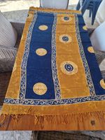 Pareo mehrfarbig blau und braun-orange