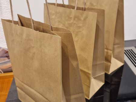 Papiertragtaschen 250 Stück braun NEUTRAL