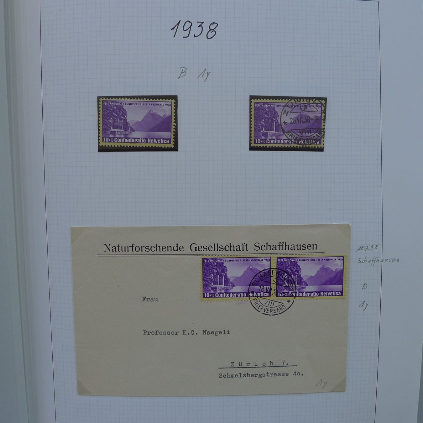 Tutti i francobolli: 1938-2015, grosse Sammlung Pro Patria in 2 Alben. – Usato da Sursee venduto da Luzernerraute 2
