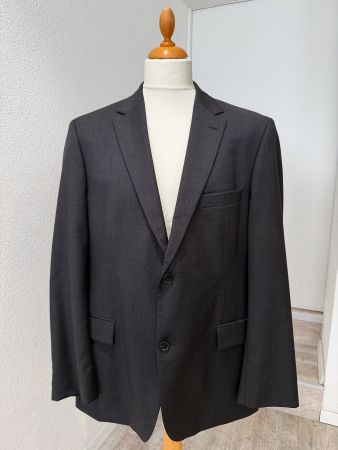 Hugo Boss Sakko Gr. 54 - Schurwolle – Anthrazit / Schwarz
