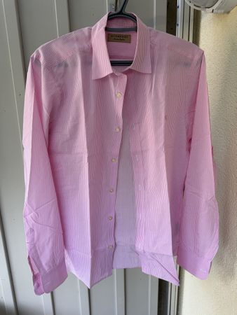 Burberry Hemd pink-weiss gestreift Grösse S guter Zustand