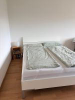 Bettgestell mit Kopfteil, weiss, 160x200 cm