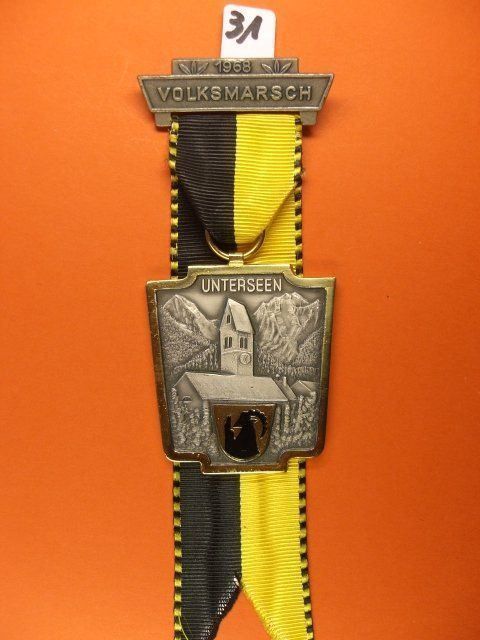 Medaglie: Medaille - Volksmarsch 1968, Unterseen – Usato da Glis venduto da Gliserhorn