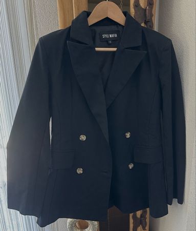 Schwarzer Blazer Style Mafia Gr. S