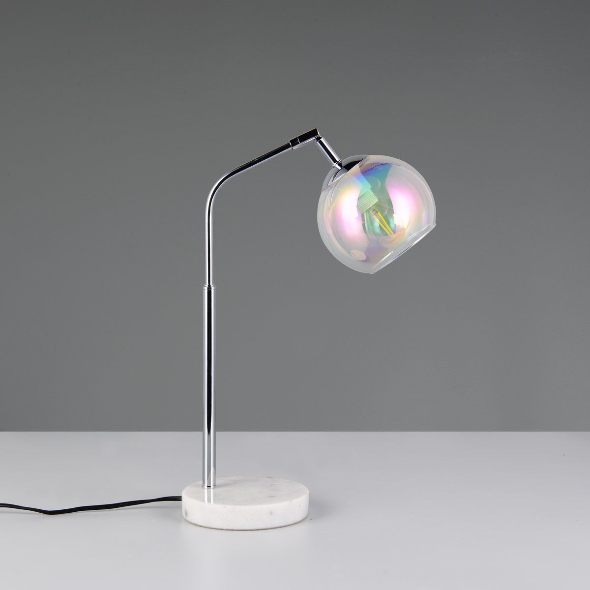 Lampade: Tischleuchte, Glas, Chrom, 45 cm Höhe – Nuovo (secondo la descrizione) da Kreuzlingen venduto da Smart-Light 7