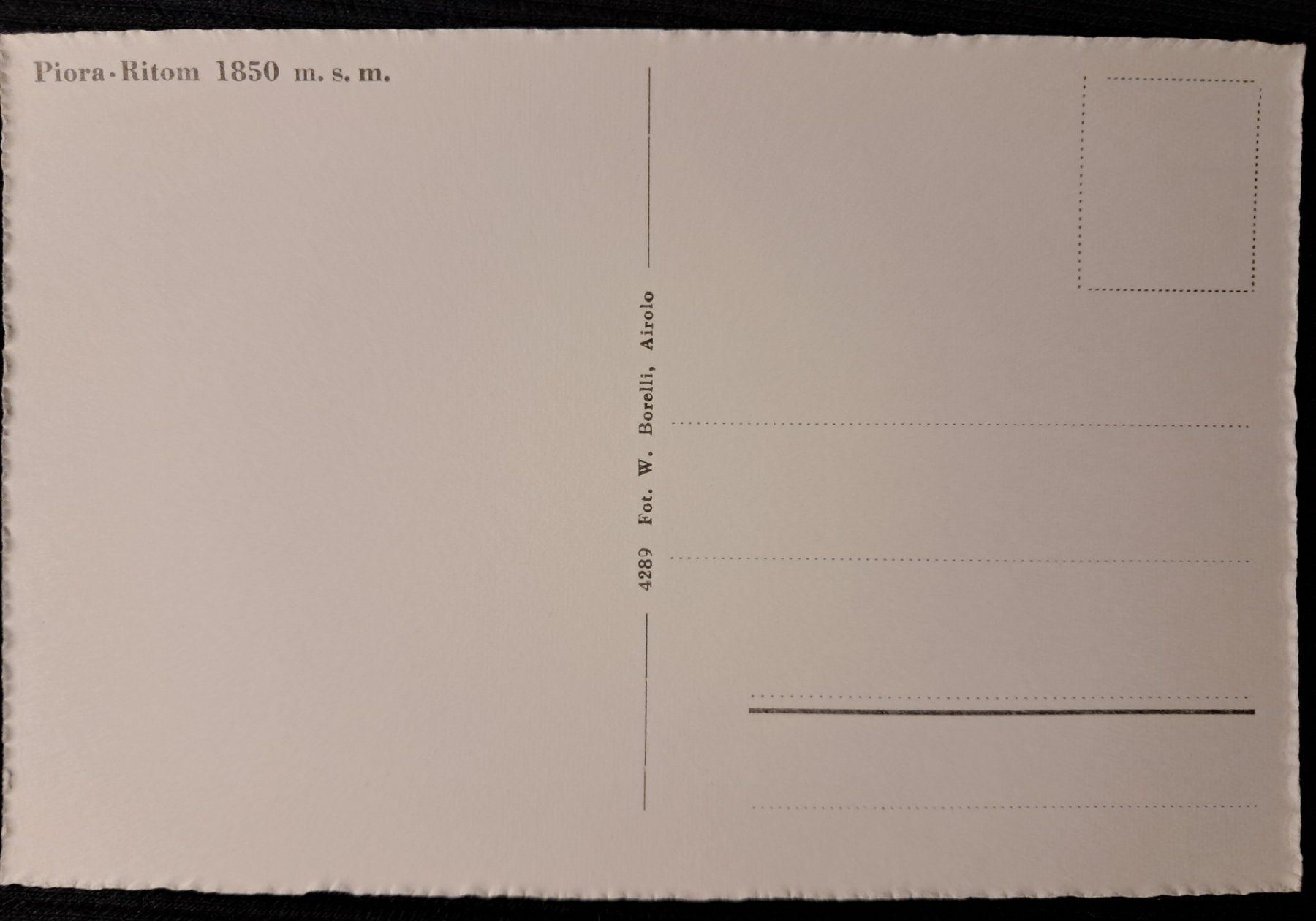 Cartoline postali: PIORA - RITOM – Usato da Ponto Valentino venduto da giorgia06 1
