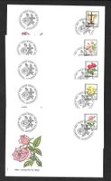 5 FDC Pro Juventute 1982 Serie Einzelmarken ET 25.11.1982