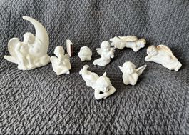 * Ab 1 Fr * Konvolut 8 Engel aus Sammlung - Keramik und Gips